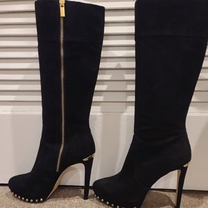 Pre-owned Michael kors Suede Ailee Boot